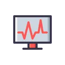 Medical Cardiogram Health Icon