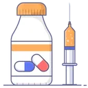 Medical Treatment Pill Bottle Medicine Jar Icon