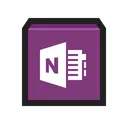 Microsoft One Note Notepad Word Icon
