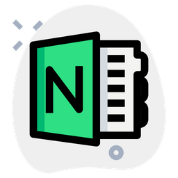 Microsoft Onenote Logo Icon - Download in Colored Outline Style