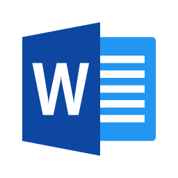 word icon microsoft logo flat svg