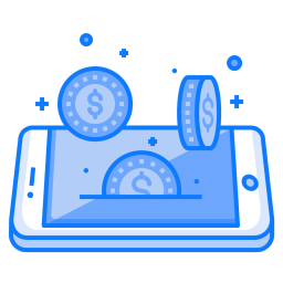 Mobile, Concept, Coin, Dollar, Currency, Money, Finance Icon png