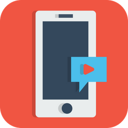 Mobile Video Icon Of Flat Style Available In Svg Png Eps Ai Icon Fonts