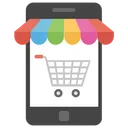 Mobile Shopping Online Shopping E Commerce Icon