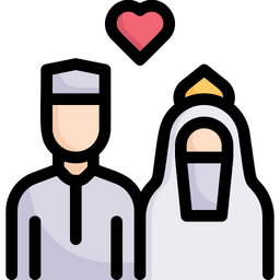 Muslim Wedding Icon Of Colored Outline Style Available In Svg Png Eps Ai Icon Fonts