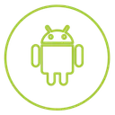 Android Neon Line Icon
