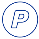 Paypal Neon Line Icon