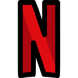 Free Netflix Colored Outline Logo Icon - Available in SVG, PNG, EPS, AI ...