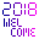 New Year Day Welcome Icon