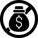 No Cash Icon