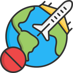 no traveling icon of colored outline style available in svg png eps ai icon fonts available in svg png eps ai icon fonts