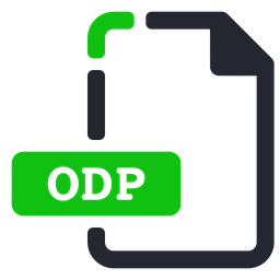 Odp Icon - Download in Colored Outline Style