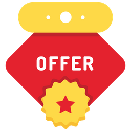 Offer Icon - Download in Flat Style