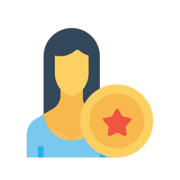 Office, Employee, Woman, Avatar, User, Bedge, Award, Reward, Best Icon png