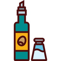 Olive Oil And Salt Shaker Icon Of Colored Outline Style Available In Svg Png Eps Ai Icon Fonts