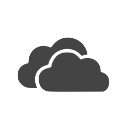 Onedrive Icon Of Glyph Style Available In Svg Png Eps Ai Icon Fonts