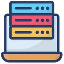 Online Data Server Sql Digital Database Icon
