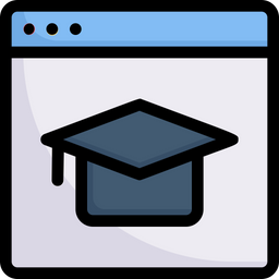 Online Education Icon Of Colored Outline Style Available In Svg