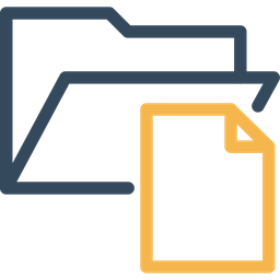 Open File Icon - Download in Dualtone Style