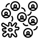 Outbreak Virus Threat Icon