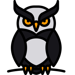 Owl Icon of Colored Outline style - Available in SVG, PNG, EPS, AI ...