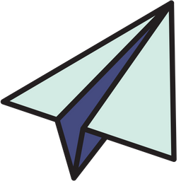 Paper Plane Icon Of Colored Outline Style Available In Svg Png Eps Ai Icon Fonts