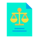 Court Paper Justice Paper Equality Paper Icon