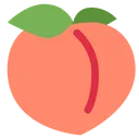 Peach Fruit Emoj Icon
