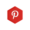 Pinterest Social Media Online Icon