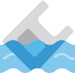 Plastic pollution Icon