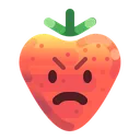 Pouting Strawberry Emoji Icon
