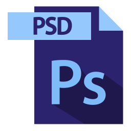 Psd Icon - Download in Flat Style