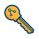 Public Key Bitcoin Icon