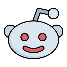 Reddit Logo Icon Download In Colored Outline Style