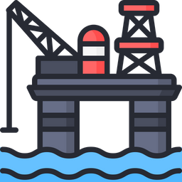 Refinery Icon - Download in Colored Outline Style