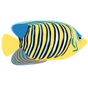 Regal Fish Angelfish Ocean Icon