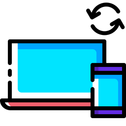 Responsive, Design, Computer, Mobile, Sync, Synchronization, Seo Icon png