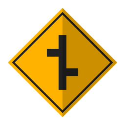 Merging Road Icon - Download in Flat Style