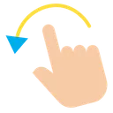 Rotation Hand Left Rotate Icon