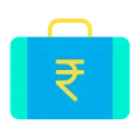 Rupees Briefcase Rupees Suitcase Money Briefcase Icon