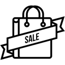 Sale Ribbon Carry Icon