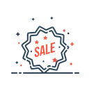 Sale Ribbon Label Icon
