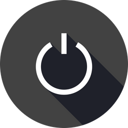 Shutdown Icon - Download In Line Style