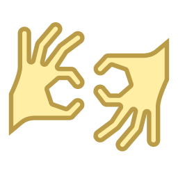 Sign Language Icon Of Colored Outline Style Available In Svg Png Eps Ai Icon Fonts