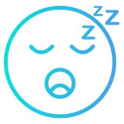 Sleep Emoji Icon - Download in Gradient Style