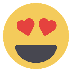 Smiling With Heart Eye Emoji Icon - Download in Flat Style