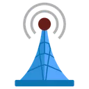 Satellite Dish Space Antenna Wireless Broadcasting Icon