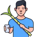 Sugarcane Juice Seller Icon