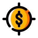 Target Crosshair Dollar Icon