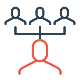 Team Icon - Download in Line Style